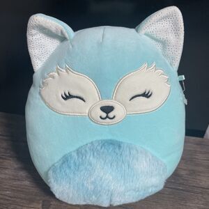 Kellytoy Squishmallows Dabney The Blue Fox Plush 9"